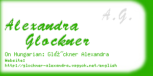 alexandra glockner business card